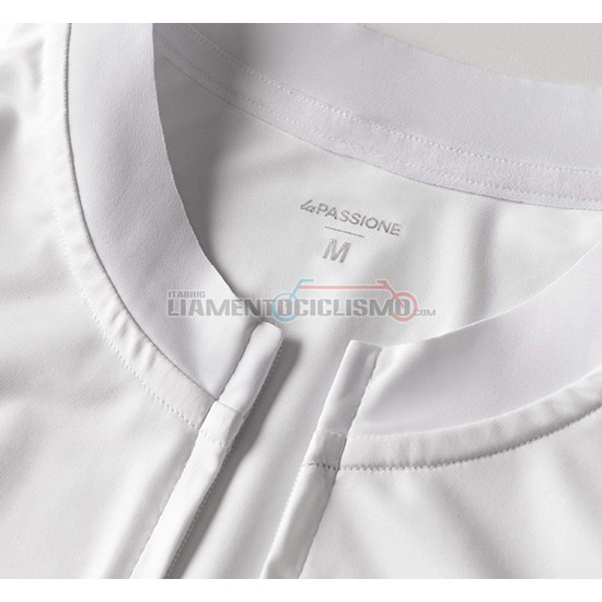Abbigliamento Ciclismo La Passione Manica Corta 2019 Bianco Rosso Blu